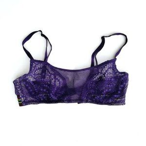Victoria’s Secret Very Sexy Mesh Lace Underwire Bra in Purple 32C